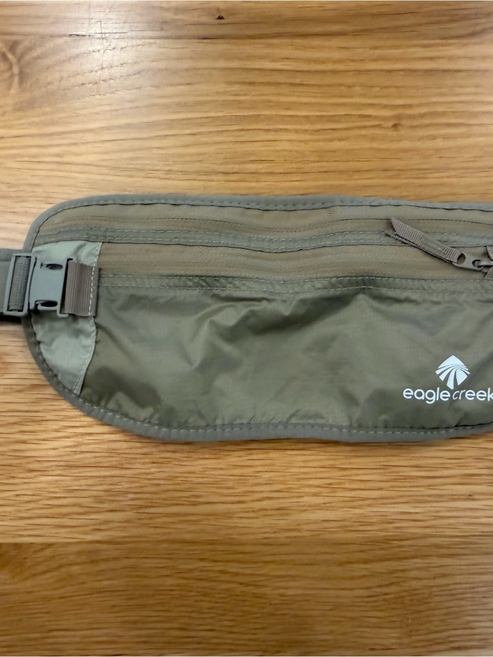 Olive Green Waist Pack - Lightweight Travel Money Belt